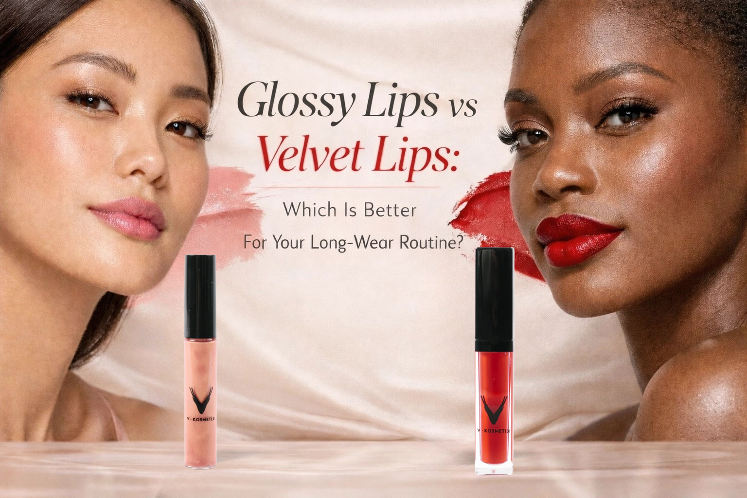 Glossy Lips vs Velvet Lips: Which Is Better For Your Long-Wear Routine?