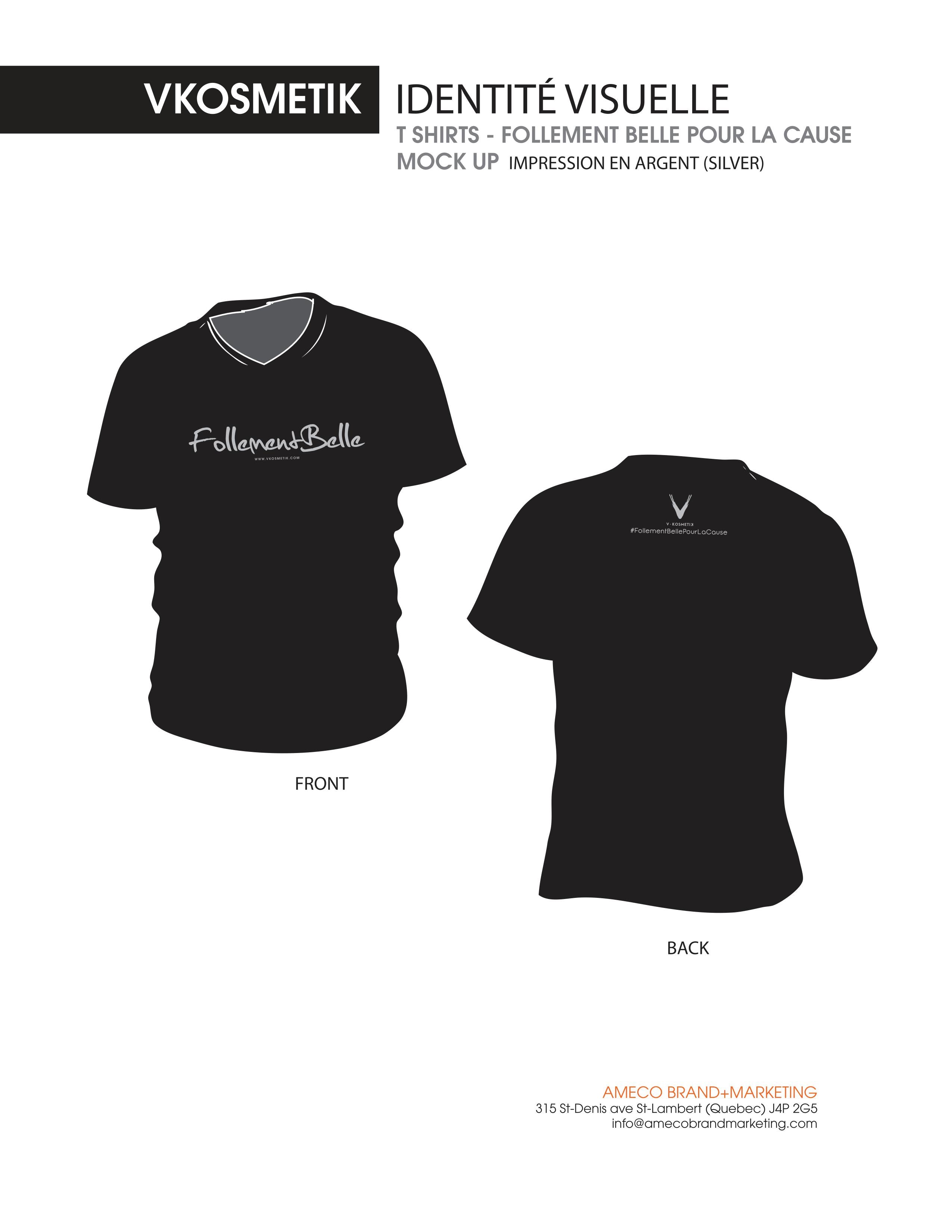 Short Sleeve T-shirt V Kosmetik Image principale du produit